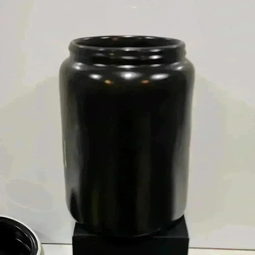 Rae Dunn HAPPY HOWLOWEEN Canister - black - 9' tall -Rae 6" diemeter K701907 - Picture 4 of 7